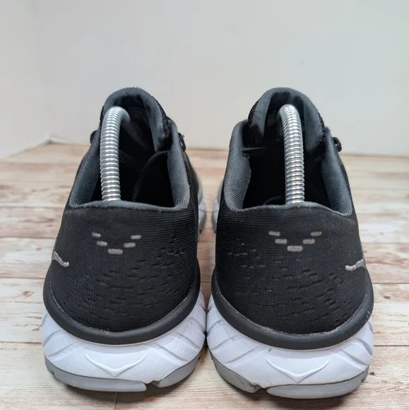 Hoka One One Cavu 2 ProFly Black Gray White Canvas Athletic Sneakers Shoe Men 10 - Picture 4 of 12